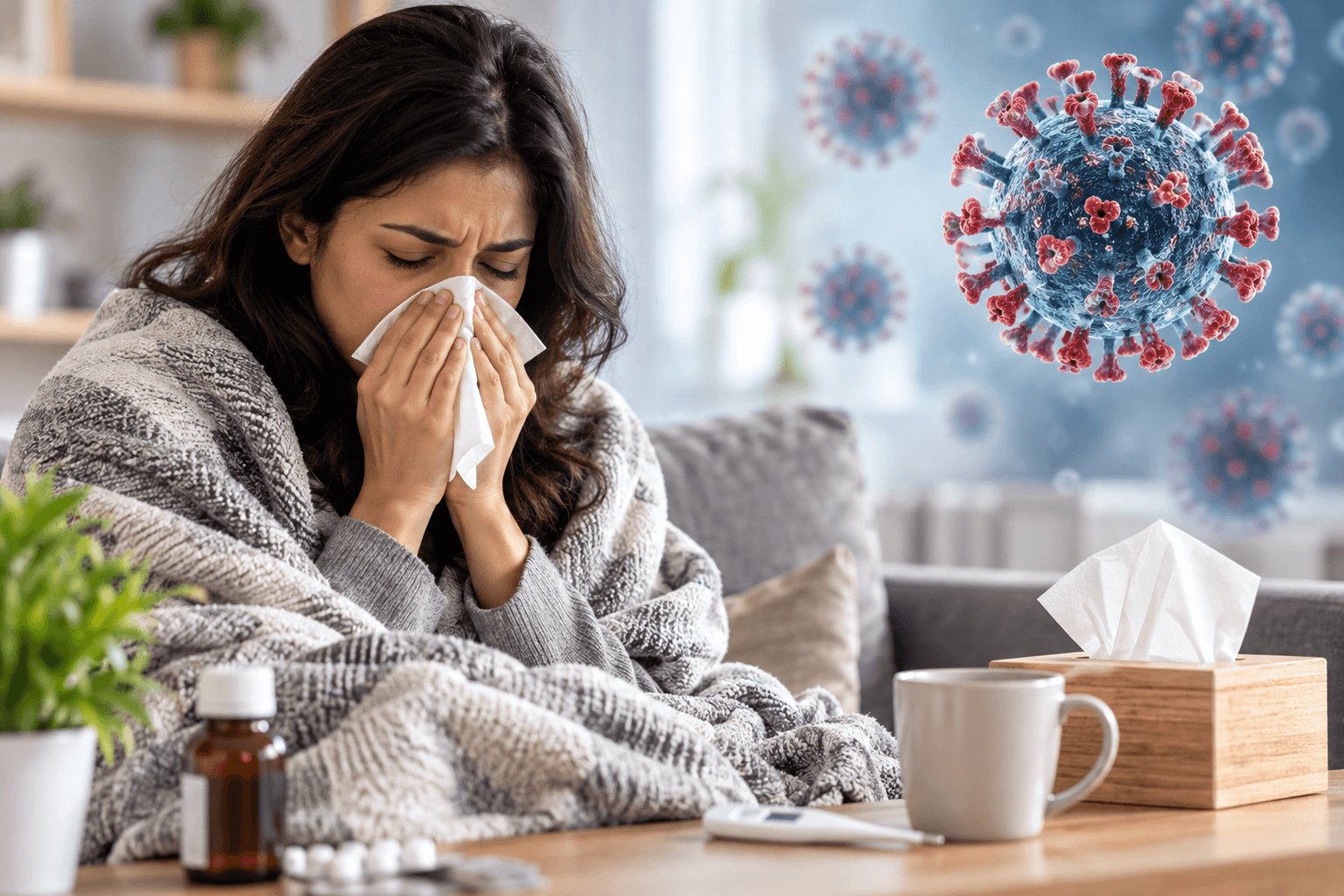 Influenza (flu) - Symptoms and causes