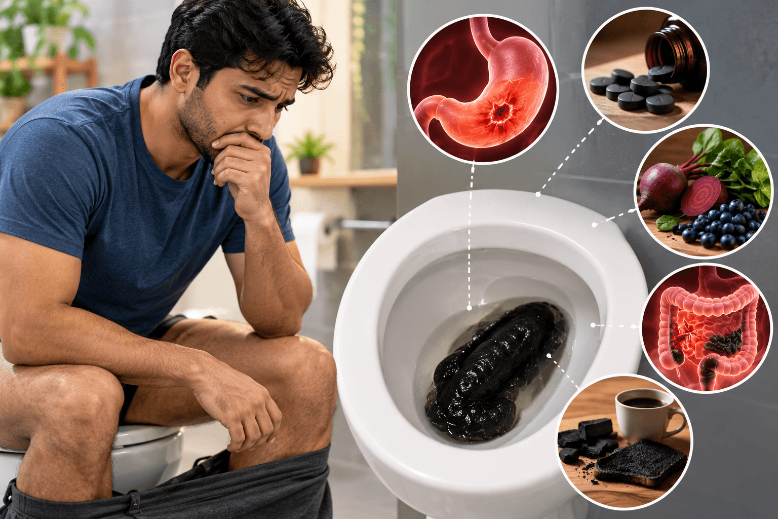 Why Is My Poop Black? 7 Causes of Black or Tarry Stool