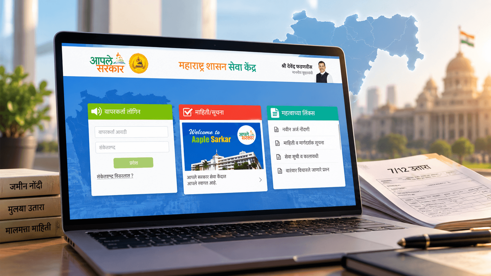 CSC Mahaonline Login 2026-27: Land Records & Services